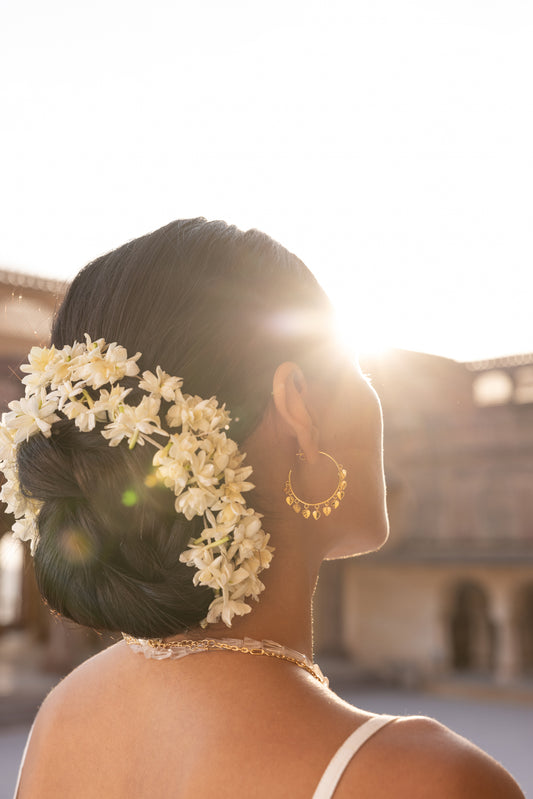 Peepal Leaf Hoops