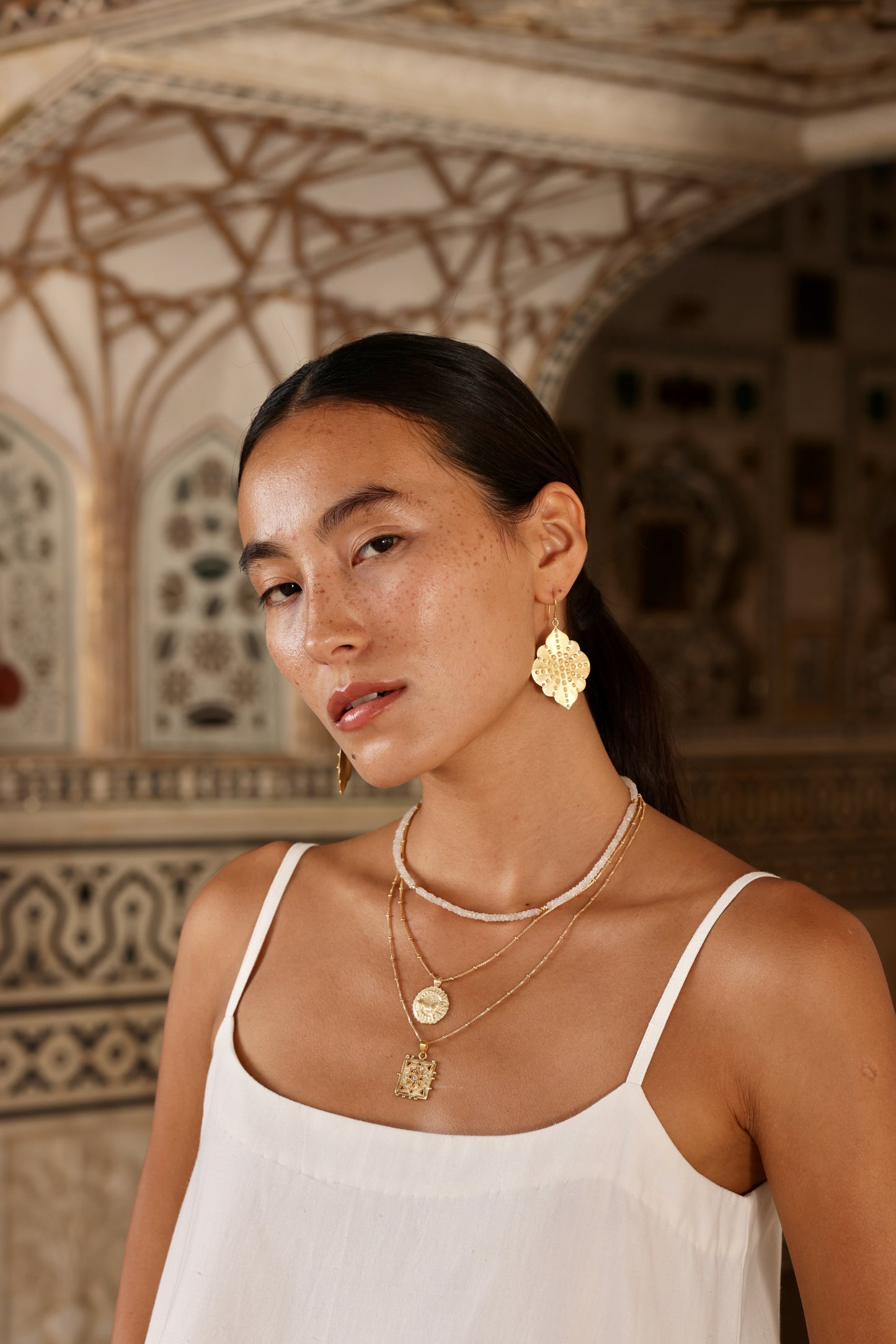 Granulated Ashram Window Earrings - Limited Edition