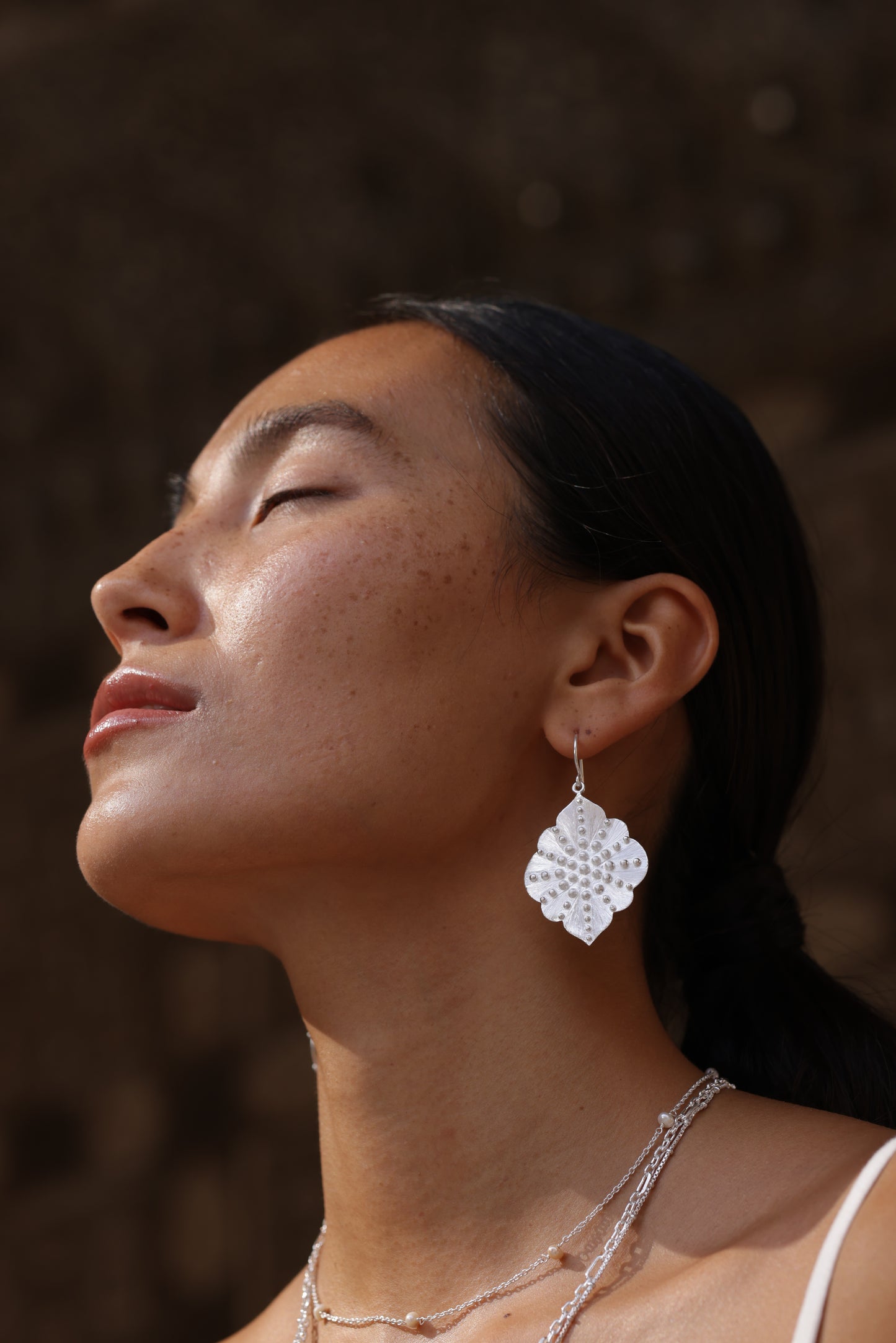 Granulated Ashram Window Earrings - Limited Edition