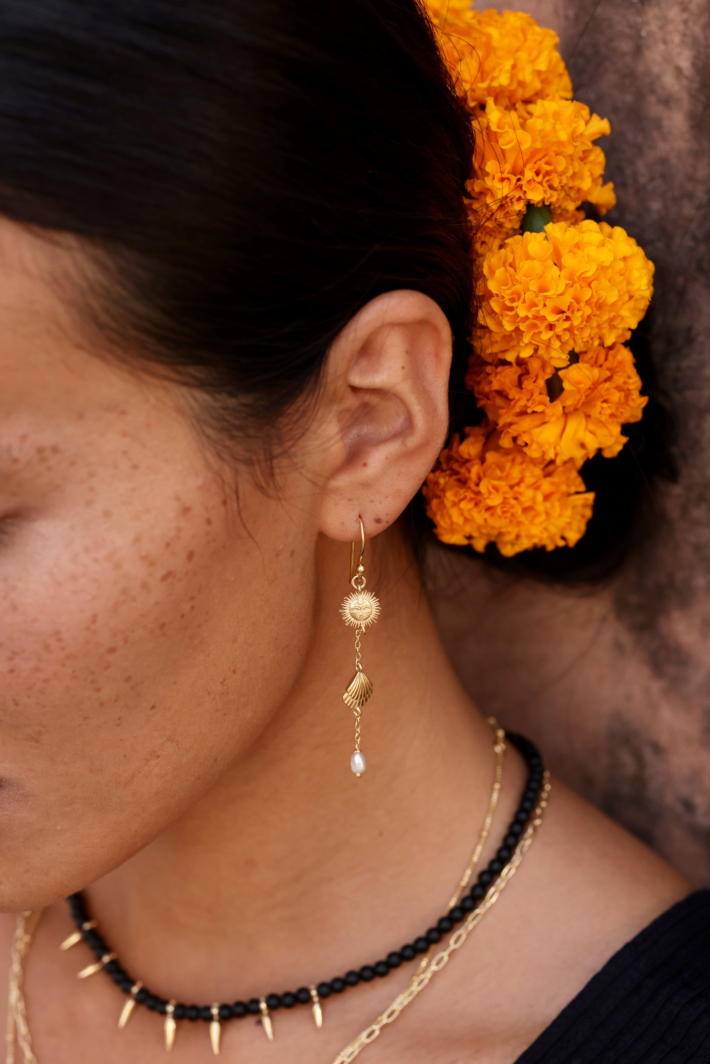 Gold Earrings | Monsoon Summer Drop Earrings