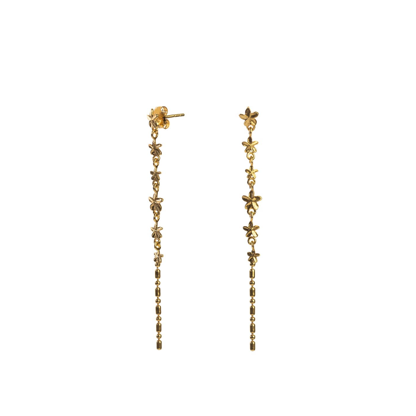 Monsoon Flowers & Rain Earrings