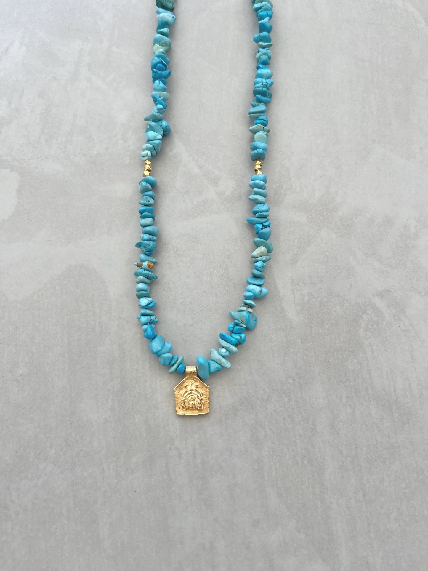 Turquoise Goddess Necklace | Unique Hand Made Jewellery