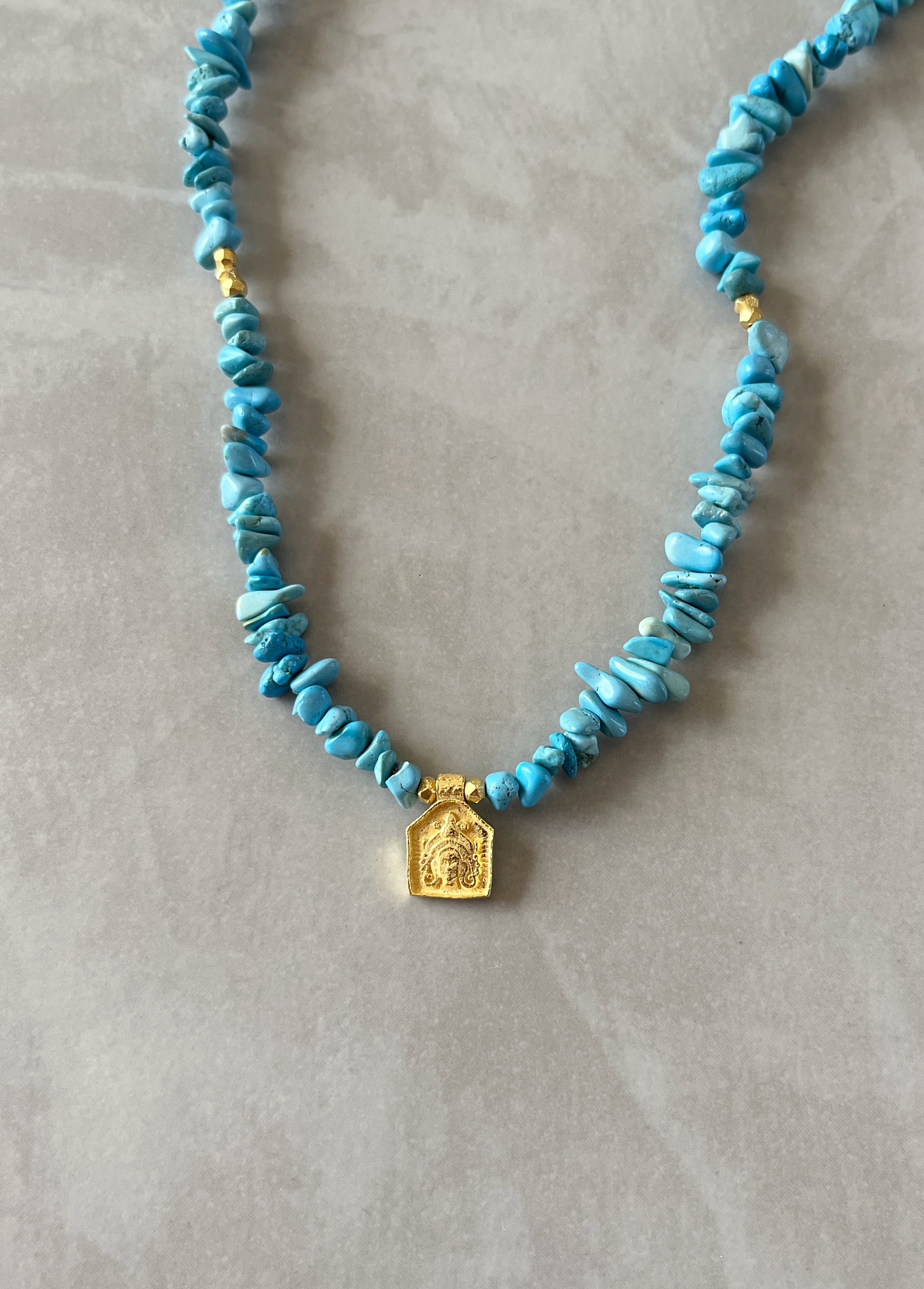 Turquoise Goddess Necklace | Unique Hand Made Jewellery