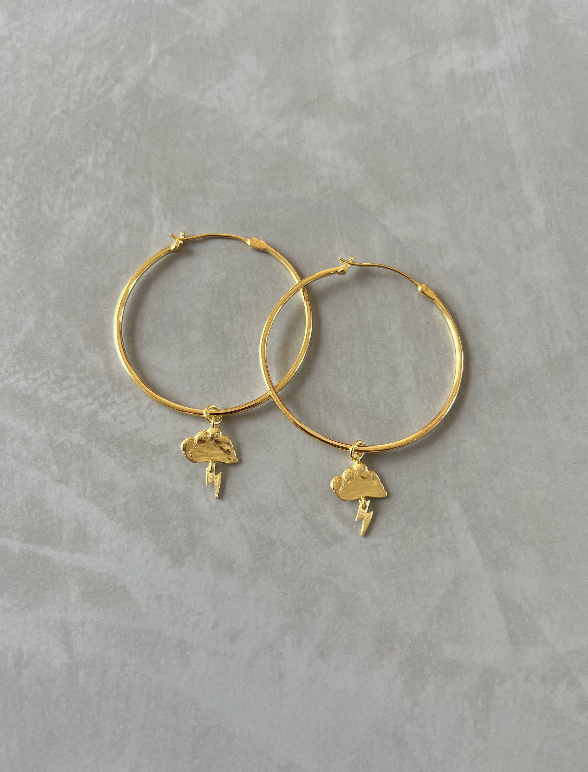 Handmade Jewellery | Multi Charm Hoop Earrings