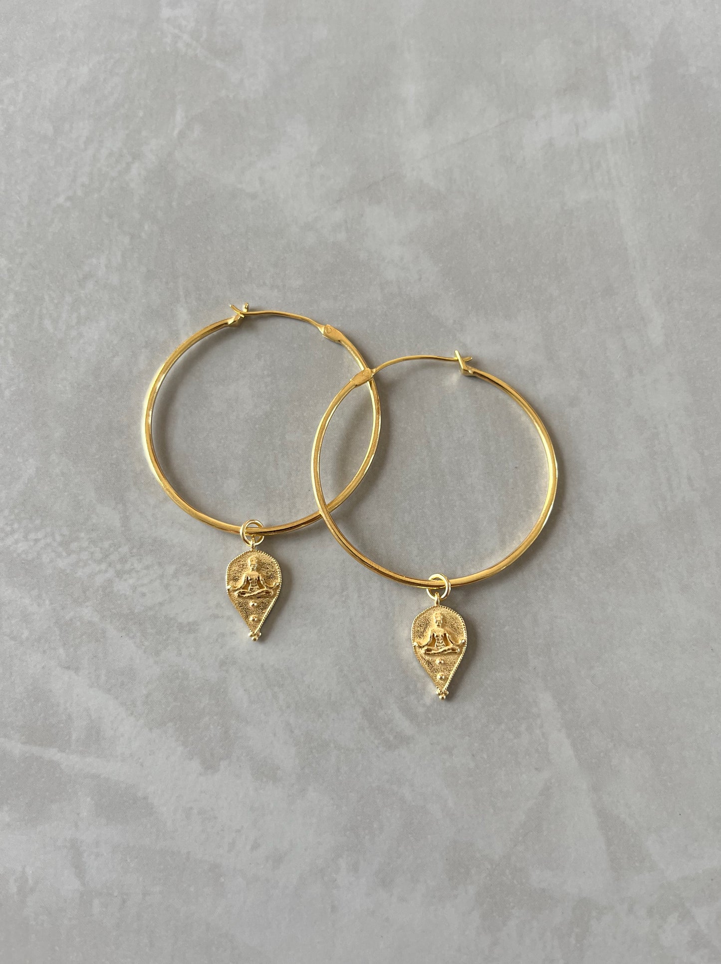 Handmade Jewellery | Multi Charm Hoop Earrings