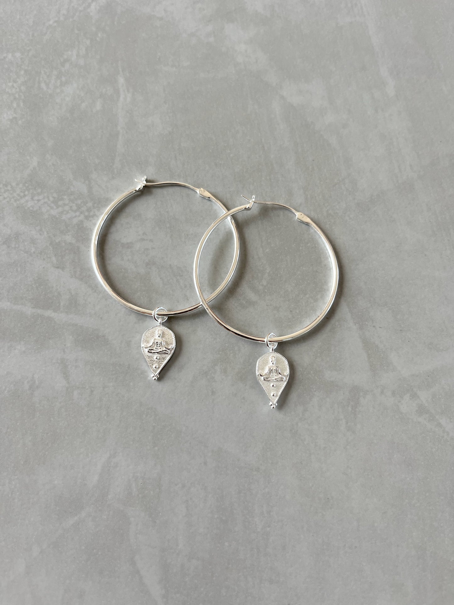 Handmade Jewellery | Multi Charm Hoop Earrings