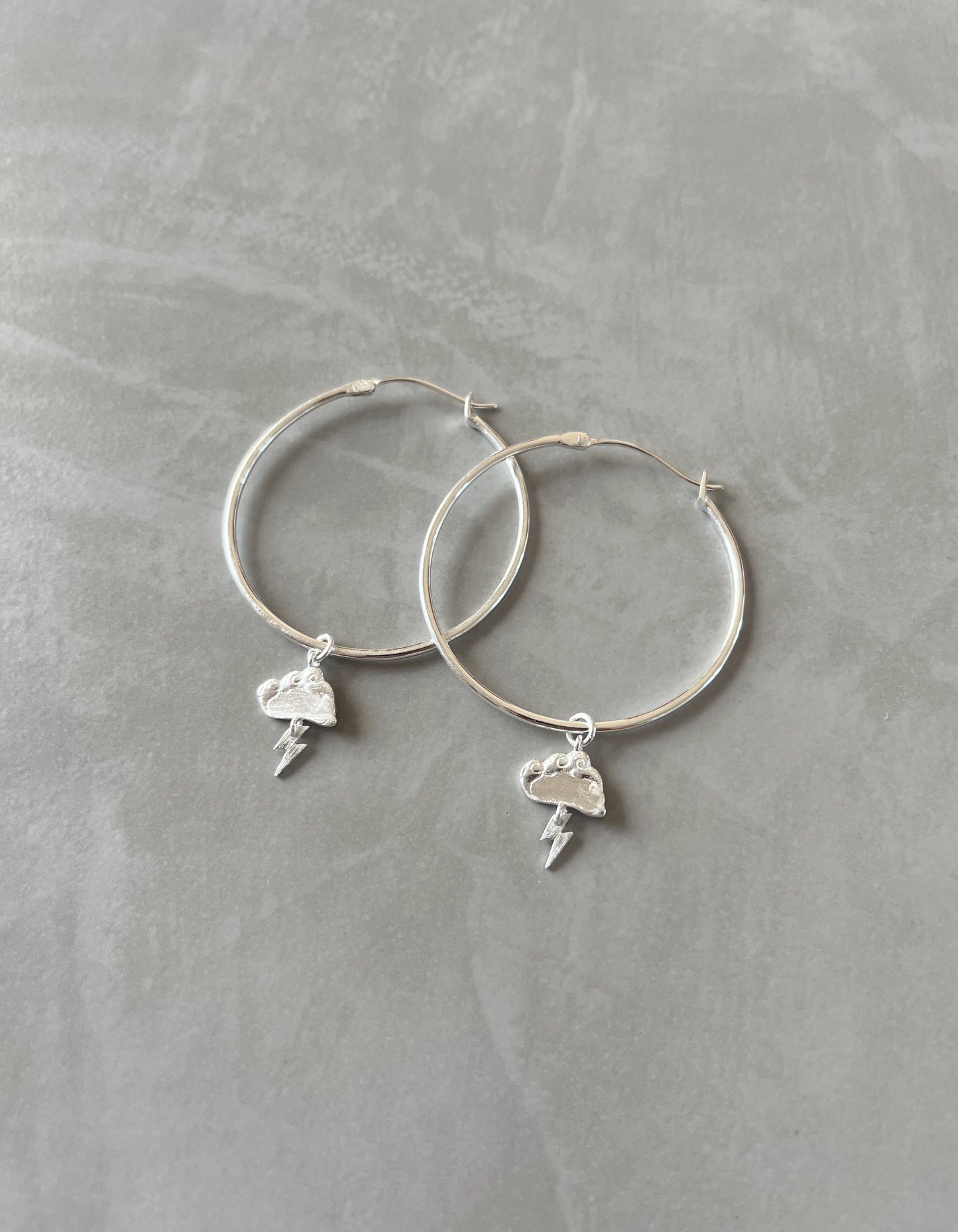 Handmade Jewellery | Multi Charm Hoop Earrings