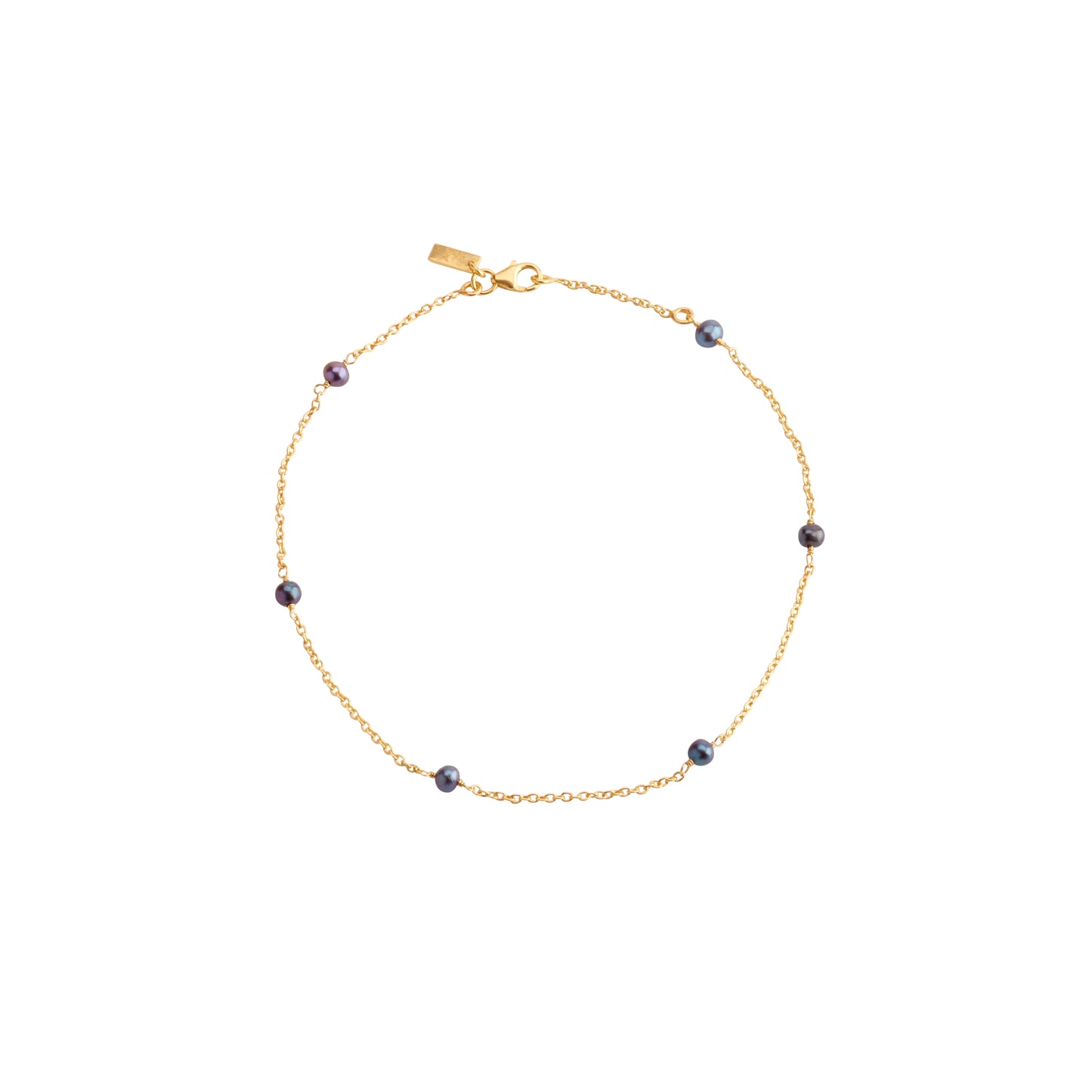 Minimal Pearl Anklet