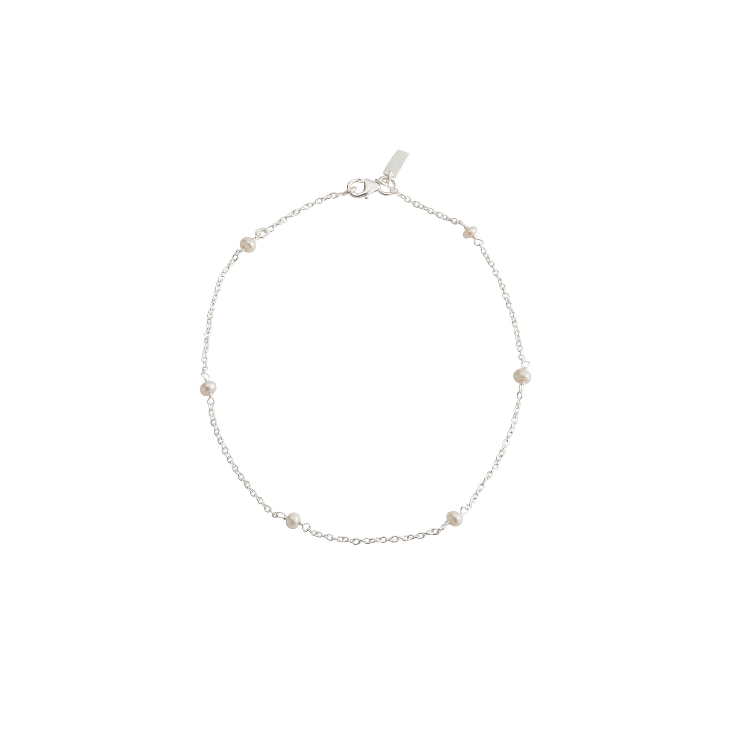 Minimal Pearl Anklet