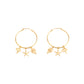 Multi Charm Hoop Earrings