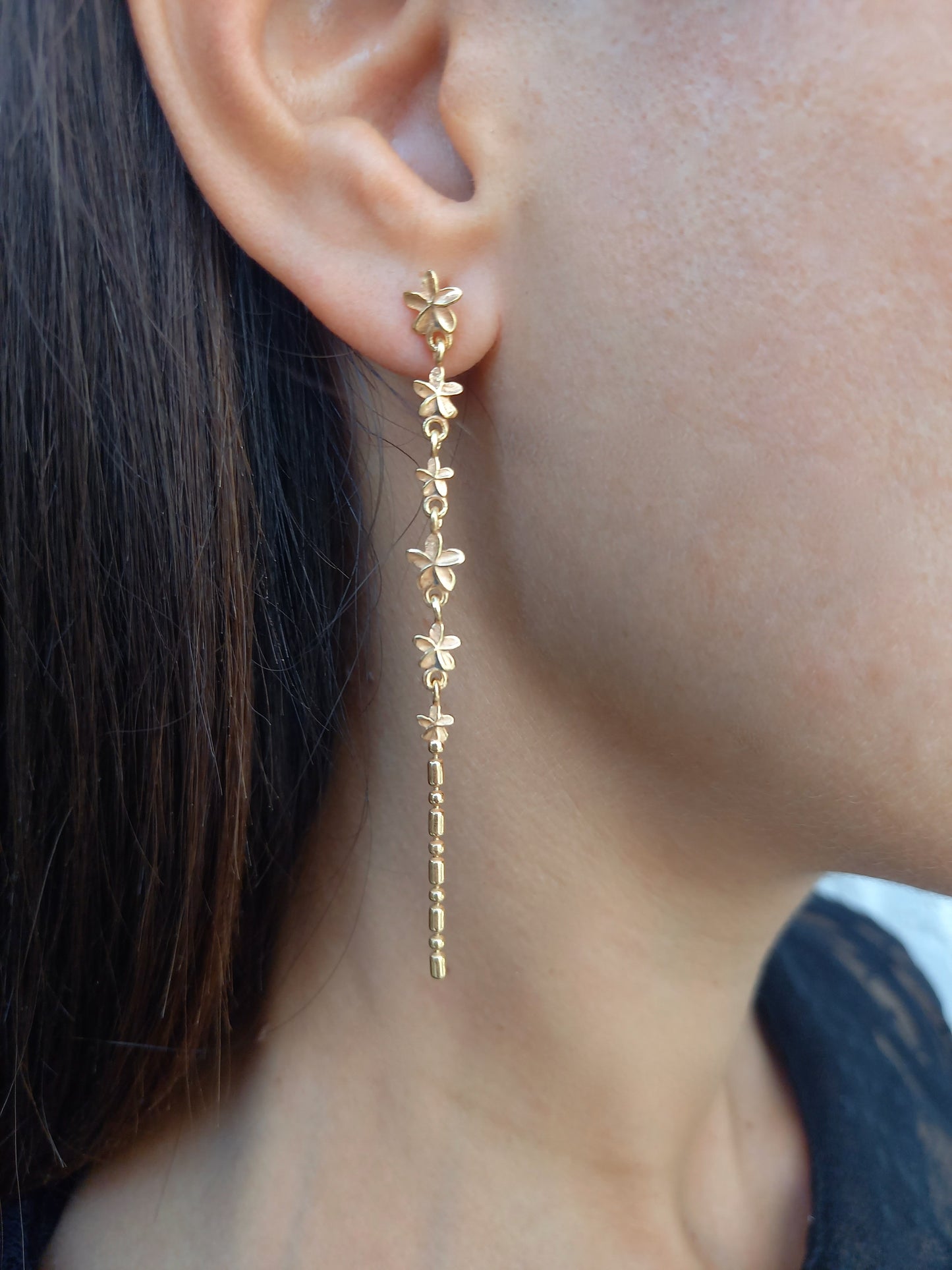 Monsoon Flowers & Rain Earrings