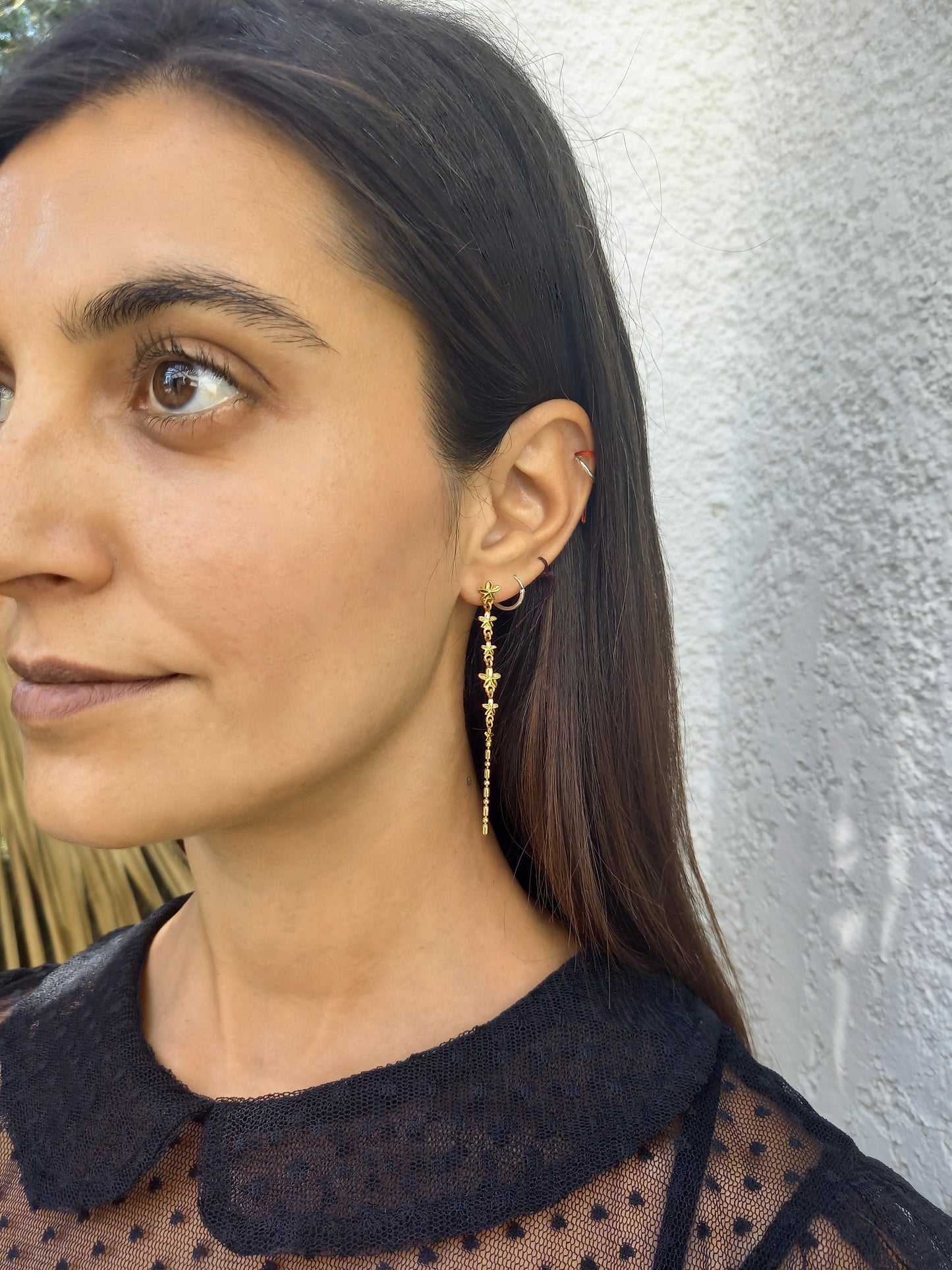 Monsoon Flowers & Rain Earrings